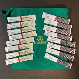 Arbonne drawstring bag + fizz